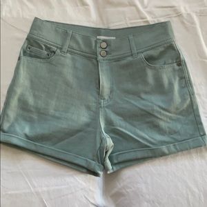Light green shorts